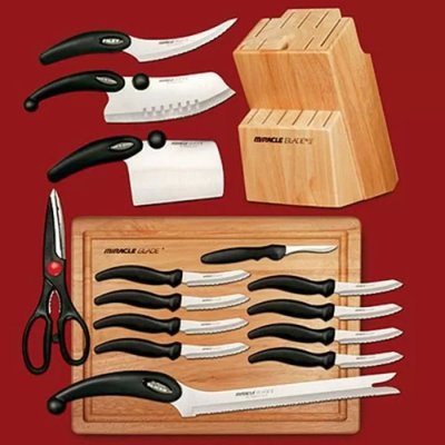 Набір професійних кухонних ножів Miracle Blade 13в1 3811199 фото